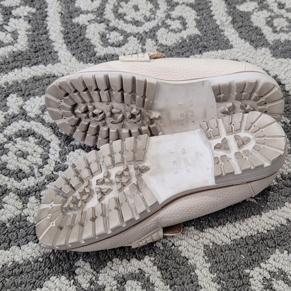 ATMOSPHERE Cream Pebbled Tassle Loafers Size 7 - Picture 7 of 7